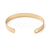 Rack Plating Brass Open Cuff Bangles for Women BJEW-M303-01G-3