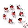 Rhodium Plated 925 Sterling Silver Peg Bails STER-D035-47P-03-1