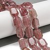 Natural Strawberry Quartz Beads Strands G-P544-B01-01-2