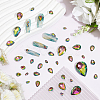 94Pcs 6 Style Glass Rhinestone Cabochons GLAA-FG0001-15-5