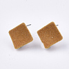 Flocky Iron Stud Earring Findings X-IFIN-S704-36C-1