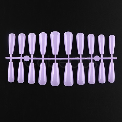 Solid Color Plastic Seamless Toe False Nail MRMJ-R106-TBL023-1