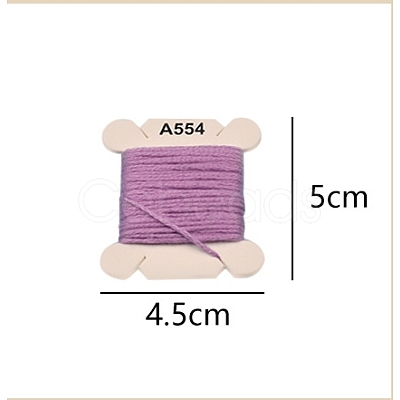 50 Colors Rainbow Color Polyester Embroidery Threads for Cross Stitch OCOR-YW0001-02M-1