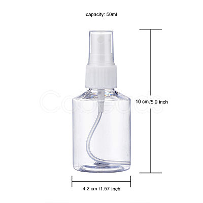 50ml Refillable PET Plastic Spray Bottles TOOL-Q024-02A-01-1