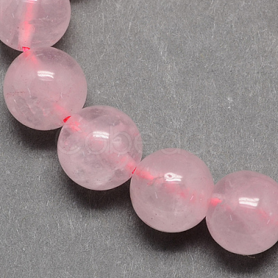 Natural Rose Quartz Bead Strands X-G-R173-14mm-04-1