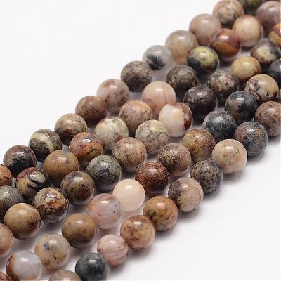 Natural Tiger Quartz Bead Strands G-K153-B24-4mm-1