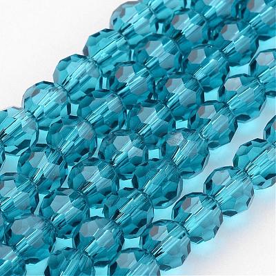 Transparent Glass Bead Strands GLAA-G013-4mm-51-1