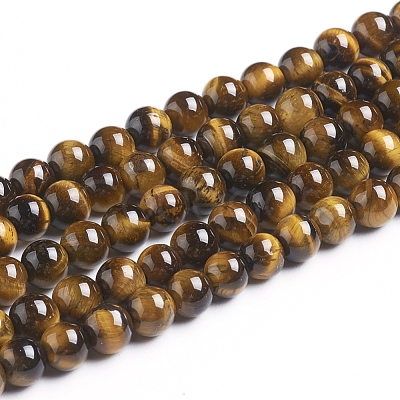 Natural Tiger Eye Beads Strands Z0RQX011-1