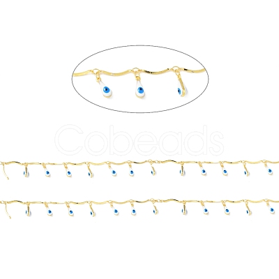 Handmade Brass Bar Link Chains CHC-D032-08G-1