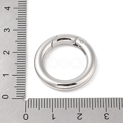 Tarnish Resistant 304 Stainless Steel Spring Gate Rings STAS-E055-23-1