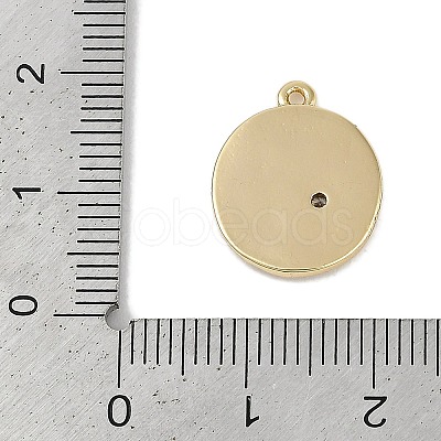 Brass Micro Pave Cubic Zirconia Pendants KK-I719-40G-1