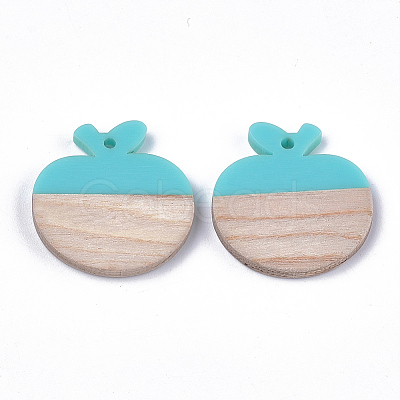 Resin & Wood Pendants RESI-S358-46B-1