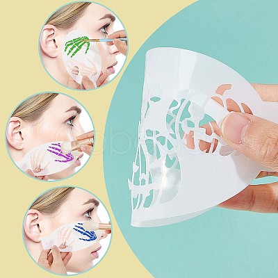 Plastic Face Paint Stencils DIY-WH0304-582F-1