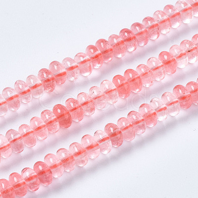 Cherry Quartz Glass Beads Strands G-S366-106-1