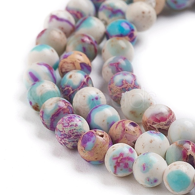 Natural Imperial Jasper Beads Strands G-E358-6m-01-1