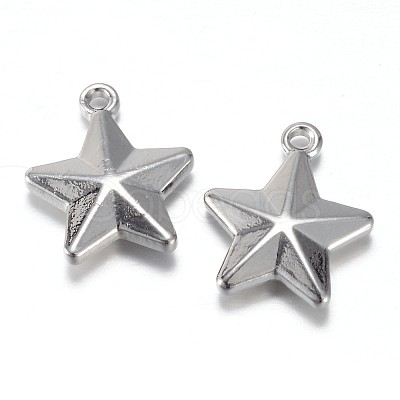 Non-Tarnish 201 Stainless Steel Charms X-STAS-G081-09P-1