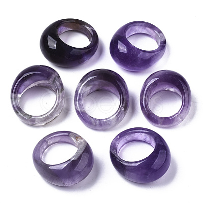 Natural Amethyst Rings X-G-N0326-032-1