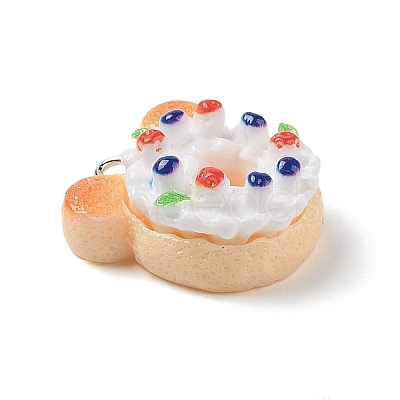 Resin Imitation Food Pendants FIND-U001-02F-1