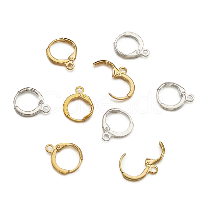 Brass Hoop Earring Findings KK-TA0008-03-NF-1