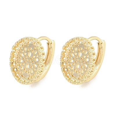 Brass Hoop Earring Findings KK-S386-02G-1