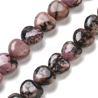 Natural Rhodonite Beads Strands G-R190-10mm-40-1