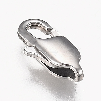 Tarnish Resistant 316 Surgical Stainless Steel Lobster Claw Clasps STAS-Z013-02A-1