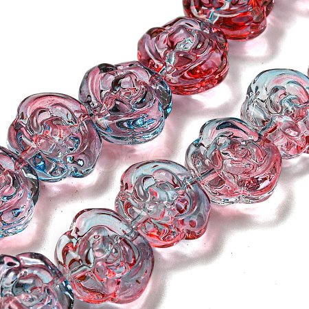 Glass Beads Strands X-GLAA-B018-02F-1