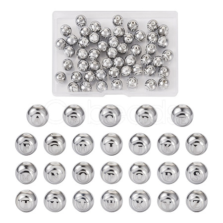 52Pcs 26 Style Electroplate Glass Alphabet Beads FIND-TA0001-99B-1