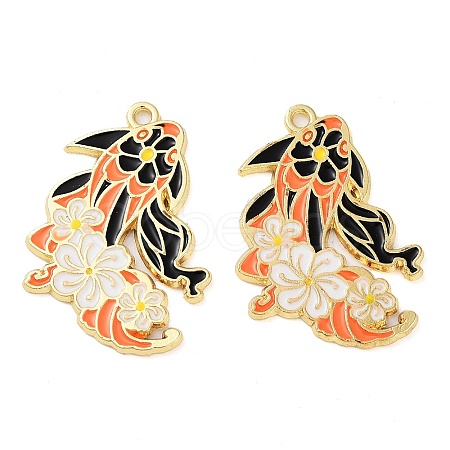 Rack Plating Alloy Enamel Pendants FIND-Q099-03B-02-1