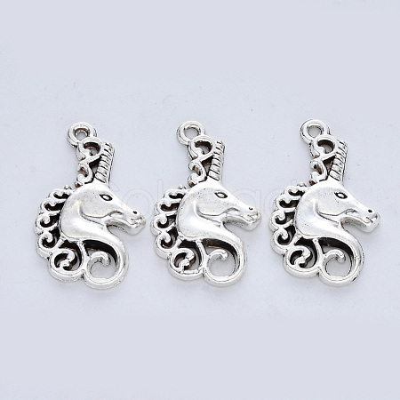 Tibetan Style Alloy Pendants TIBE-R316-056AS-RS-1