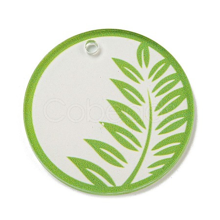 Opaque Acrylic Pendants BACR-C001-01E-1