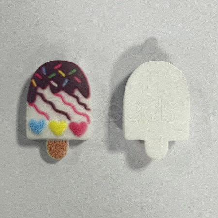 Printed Opaque Resin Decoden Cabochons RESI-T055-04F-1