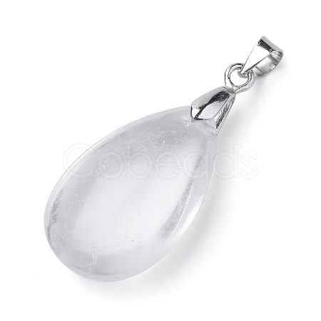 Natural Quartz Crystal Gemstone Pendants G-S243-30-1