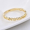 Alloy Finger Rings, Hollow Heart, Golden, US Size 8(18.1mm)