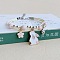 Cute Cartoon Rabbit Alloy Enamel Three Layer Multi-strand Charm Bracelets for Women