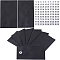 CRASPIRE 100Pcs Kraft Paper Envelopes, with Polka Dot Paper Number 1~100 Stickers, Black, 113x60x0.3mm