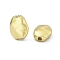 Rack Plating Alloy Beads, Oval, Light Gold, 11x8.5x3.5mm, Hole: 1.6mm