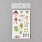 Removable Temporary Tattoos, Water Proof, Cartoon  Paper Stickers, Animal with Man, Colorful, 120~121.5x75mm