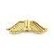 304 Stainless Steel Beads, Wings, Golden, 6.5x21x3.5mm, Hole: 1.5mm