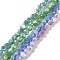 Electroplate Glass Beads Strands, AB Color Plated, Faceted, Flat Round, Mixed Color, 4.5x3mm, Hole: 1mm, about 145~150pcs/strand, 22.83''(58cm)