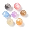 Resin European Beads, Large Hole Beads, Imitation Cat Eye, Round, Mixed Color, 12x11.5mm, Hole: 4.8mm