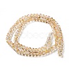 Transparent Electroplate Glass Beads Strands GLAA-Q099-H01-05-2