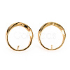 Brass Stud Earring Findings KK-S360-084-NF-3