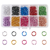 1000pcs 10 Colors Aluminum Jump Rings ALUM-CJ0001-20-1