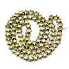 Electroplate Non-magnetic Synthetic Hematite Beads Strands G-S352-54-2