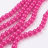 Painted Glass Bead Strands DGLA-S071-8mm-62-1