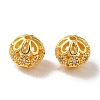 Rack Plating Brass Pave Cubic Zirconia Beads KK-M285-32A-G-2