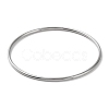 Non-Tarnish 304 Stainless Steel Simple Plain Bangle for Women BJEW-F461-01I-P-1