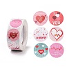 Valentine's Day Round Paper Stickers X-DIY-I107-03A-1