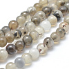 Natural Agate Beads Strands X-G-D845-04-8mm-4